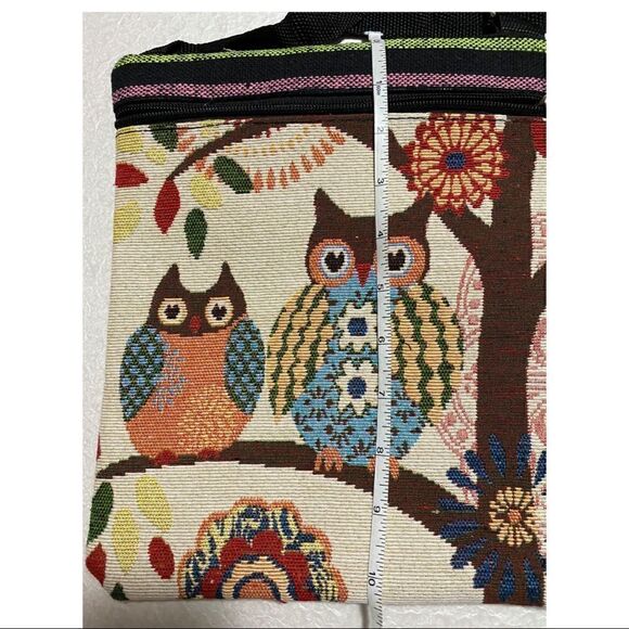 Stone Mountain Fabric Owl Shoulder / Crossbody Bag - Picture 5 of 7
